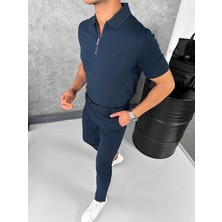 Modefendicom Yüksek Kalite Polo Yaka Fermuarlı Tshirt