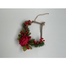 Özgürce Yılbaşı ve Noel Temalı Dekoratif Kapı Süsü, Şık ve Renkli Tasarım