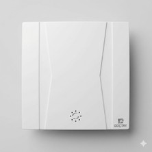 SeckinStore Güçtay Dekoratif Beyaz 100LÜK Banyo Tuvalet Havalandırma Fanı 90M3 GES10KB