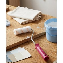 Zenvia Mini Boya Fırça Seti 10 cm Rulo Fırça 6 Adet Yedek Rulo Hediyeli Duvar Boyama Aparatı ZNV-HBY32