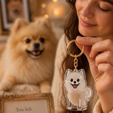 Kedi ve Köpek Tüy Saklama Anahtarlığı