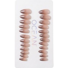 Ocean Profesyonel Takma Tırnak Seti Glazed Caramel Donut EBAY-202