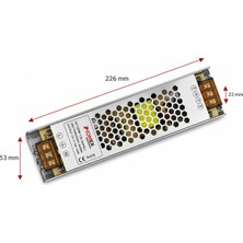 Class A Kalite 12V 20A Ultra Slim Kasa Trafo, 12V 20A Ince Kasa Metal LED Adaptörü