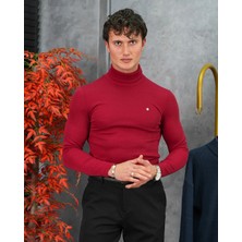 Modefendicom Slim Fit Italyan Kesim Tam Balıkçı Boğazlı Kazak