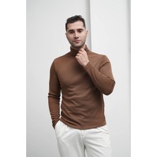Modefendicom Slim Fit Italyan Kesim Tam Balıkçı Boğazlı Kazak