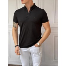 Modefendicom Merserize Polo Yaka Slimfit Kalıp Tshirt