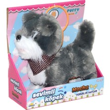 NW NessiWorld S00002859 Yürüyen Sevimli Peluş Köpek Gri-Sun