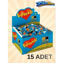 Emrah Gültekin Şıpsevdi 15 Adet Nostaljik Çilek Muz Aromalı Balonlu Sakız Ekonomik Paket Hediye Paketli