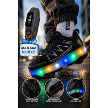 Muggo Skate Çocuk Işıklı Patenli Tekerlekli Sneaker Spor Ayakkabı