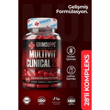 Grimsupps Multivit Clinical 28 Multivitamin - 60 Kapsül