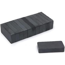 Naque 40X20X10 mm Y35 Ferrit (Seramik) Mıknatıs - 5 Adet Set