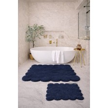 PremiumPort Papatya Kesimli Banyo Paspası ve Klozet Takımı, Kaymaz Taban, 60X100/50X60 cm