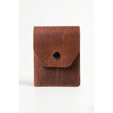 Vanilla Collection Hakiki Crazy Deri Kişiye Özel Isim Yazılı Cüzdan - Yüksek Nakit Kapasiteli Minimalist Model Crazy Camel