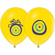 Keskin Sound Nazar Boncuğu Sarı Balon 100LÜ
