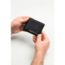 Vanilla Collection Kişiye Özel Isim Baskılı Minimal Erkek Cüzdan & Kartlık - 8 Kart ve Kağıt Para Bölmeli Ince Tasarım