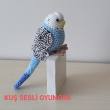 Nildamigurumi Amigurumi Kuş Muhabbet Kuşu Sesli