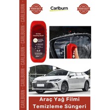 Carlburn Özel Üretim Oto Cam Ayna Yağmur Kir Buğu Sis Giderici Net Görüş Araç Yağ Filmi Temizleme Süngeri