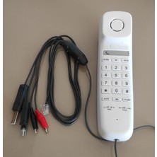 Karel Test ve Muayene Telefonu Beyaz (Füme Kesmeli Kesmesiz Test Kablolu ) KONSE E-TİCARET