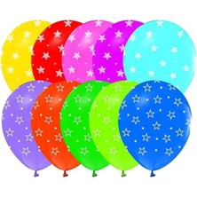 Keskin Sound Çepeçevre Yıldız Baskılı Balon