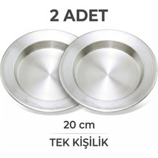 Tiesa Home Alüminyum 2 Adet Tek Kişilik 20CM Kadayıf Künefe Tatlı Pişirme Tepsisi Tabağı