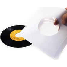Naque Beyaz Antistatik 45'lik (7") Plak Zarfı (20 Adet)