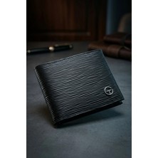 Vanilla Collection Erkek Siyah Epi Desenli Lüks Deri Cüzdan Kartlık Portföy Premium
