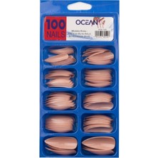 Ocean 100'LÜ Stiletto Tırnak Pembe ASU-120