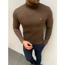 Modefendicom Slim Fit A Kalite Pamuk Tam Boğazlı Kazak