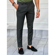 Modefendicom Slim Fit Kalıp Düz Kumaş Pantolon