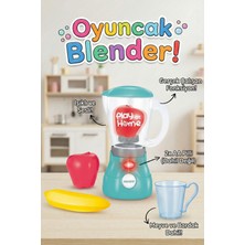 Craftivio Sesli Işıklı Gerçek Fonksiyonlu Oyuncak Blender Seti Meyve ve Bardak Aksesuarlı