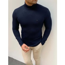 Modefendicom Slim Fit A Kalite Pamuk Tam Boğazlı Kazak