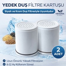 VEXORA GLOBAL 20 Aşamalı Duş Filtre Kartuşları 2 Adet