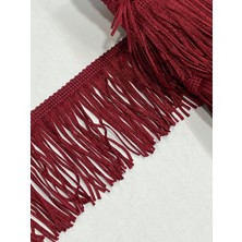 Püskül Saçak Bordo / 7cm / 1 Metre / Kalın Iplikli