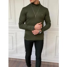 Modefendicom Slim Fit A Kalite Pamuk Tam Boğazlı Kazak