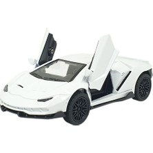 Ronanna Çek Bırak Metal Arabalar 13 cm - SR2213- Beyaz (Lisinya)