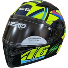 Nero Full Face Kask Neon Sarı
