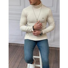 Modefendicom Slim Fit A Kalite Pamuk Tam Boğazlı Kazak