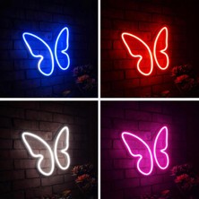 Özgürce Renkli LED Duvar Lambası, Dekoratif Işıklı Aksesuar, Modern Tasarım
