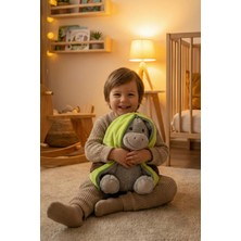 Craftivio Yumuşacık Sevimli Fermuarlı Avokado Eşek Peluş Oyuncak 27 cm