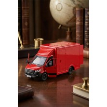 Craftivio Mercedes-Benz Sprinter 1:48 Ölçek Çek Bırak Metal Kargo Kamyoneti Oyuncak Araba 14 cm