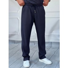 Modefendicom Kalın Fitil Desen Jogger Pantolon