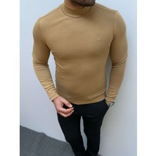 Modefendicom Slim Fit A Kalite Pamuk Tam Boğazlı Kazak