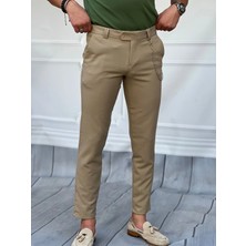 Modefendicom Slim Fit Kalıp Düz Kumaş Pantolon
