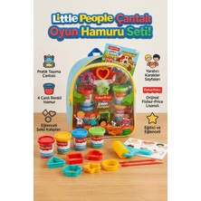 Craftivio Little People Çantalı Oyun Hamuru Seti - 4 Renk Hamur ve Şekil Kalıpları