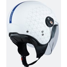 Origine Alpha Grid Beyaz Jet Motosiklet Kaskı