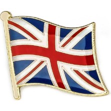 Tamgacrafts Ingiltere (United Kingdom) Bayrak Rozeti Altın Metal Yaka Pin