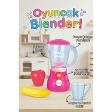Craftivio Sesli Işıklı Gerçek Fonksiyonlu Oyuncak Blender Seti Meyve ve Bardak Aksesuarlı