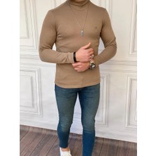 Modefendicom Slim Fit A Kalite Pamuk Tam Boğazlı Kazak