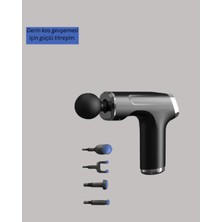 Ronanna Mini Masaj Tabancası 4 Başlık 6 Hız Ayarlı - Lisinya