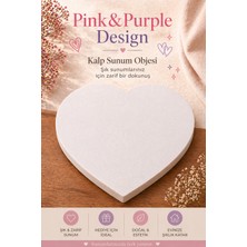 Pink & Purple Kalp Şeklinde Dekoratif , Trend , Fonksyonel Sunum Objesi